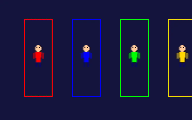 澳门天空彩票像素角色选择界面